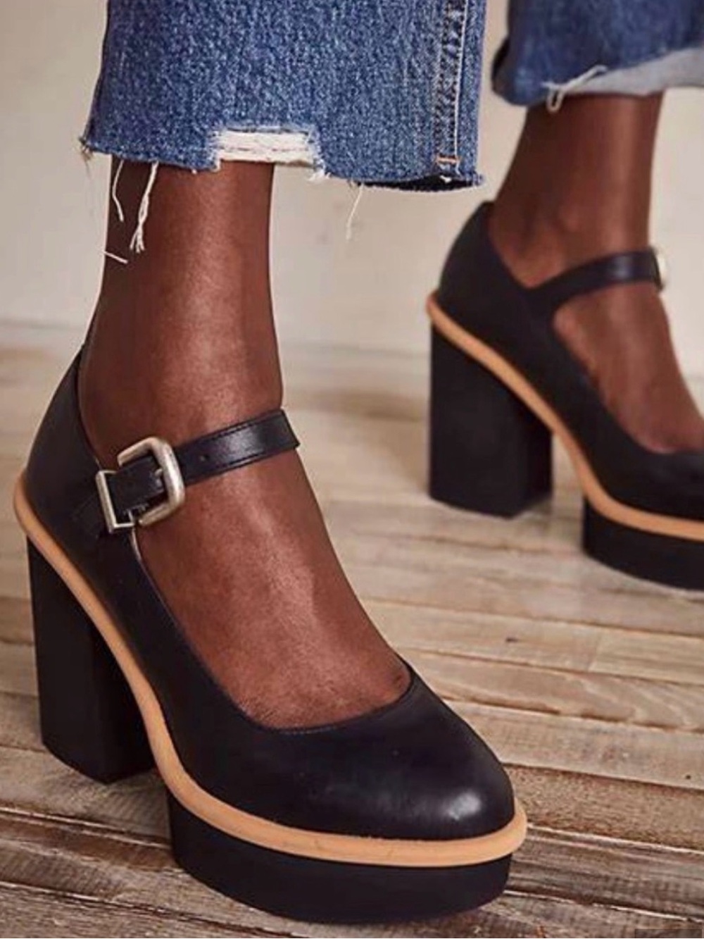 Free People Maggie Mary Jane
Platform Heels Size 39